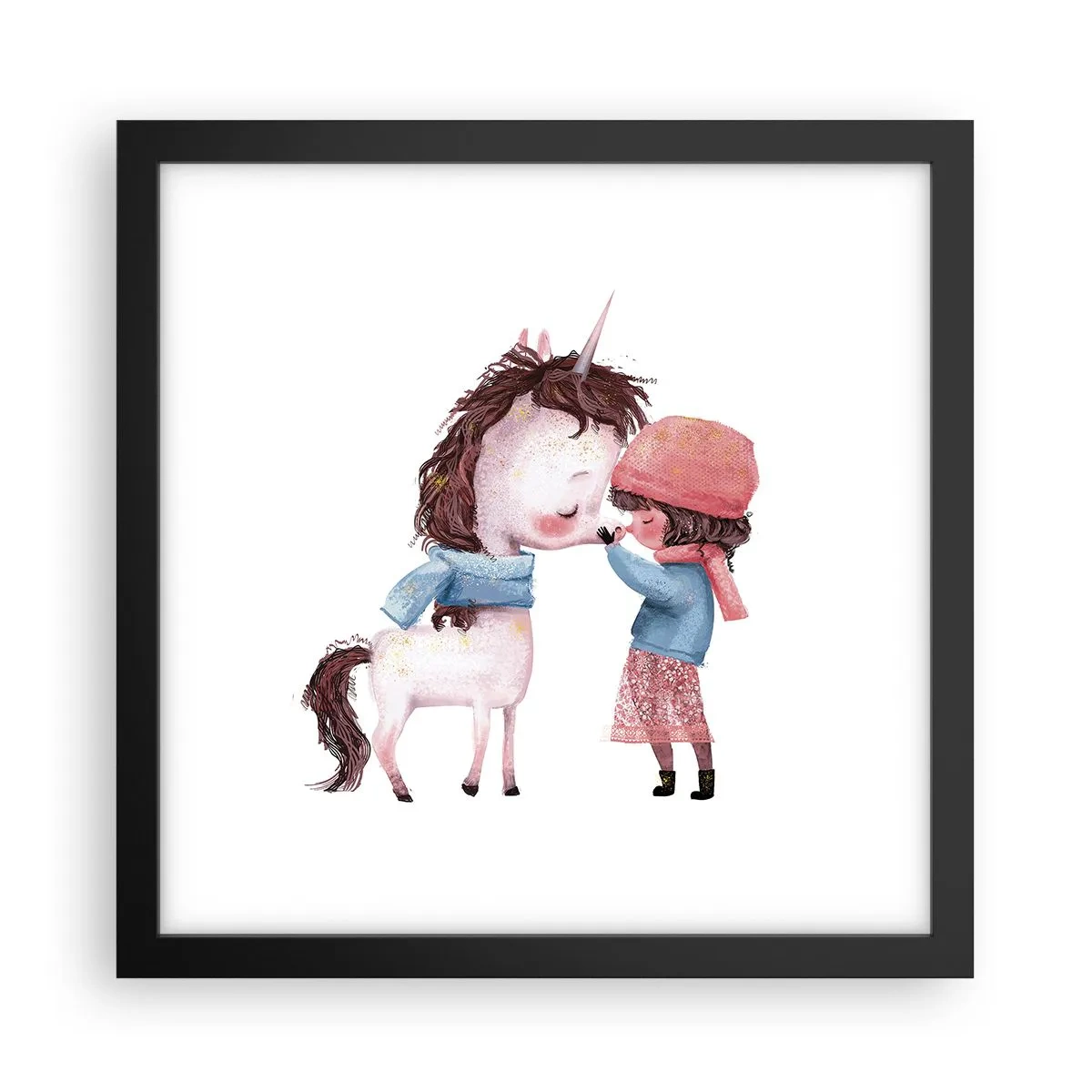 Poster in black frame - Winter Tale - 30x30 cm