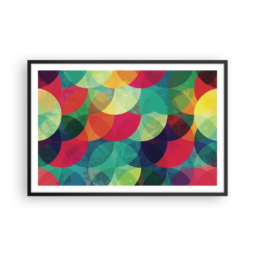 Poster in black frame - Into the Rainbow - 91x61 cm