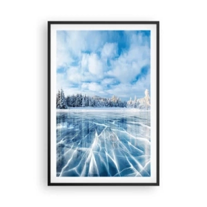 Poster in black frame - Dazling and Crystalline View - 61x91 cm