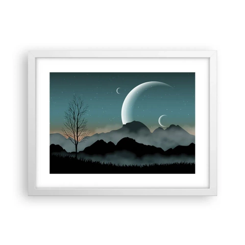 Poster in white frmae - Carnival of a Starry Night - 40x30 cm