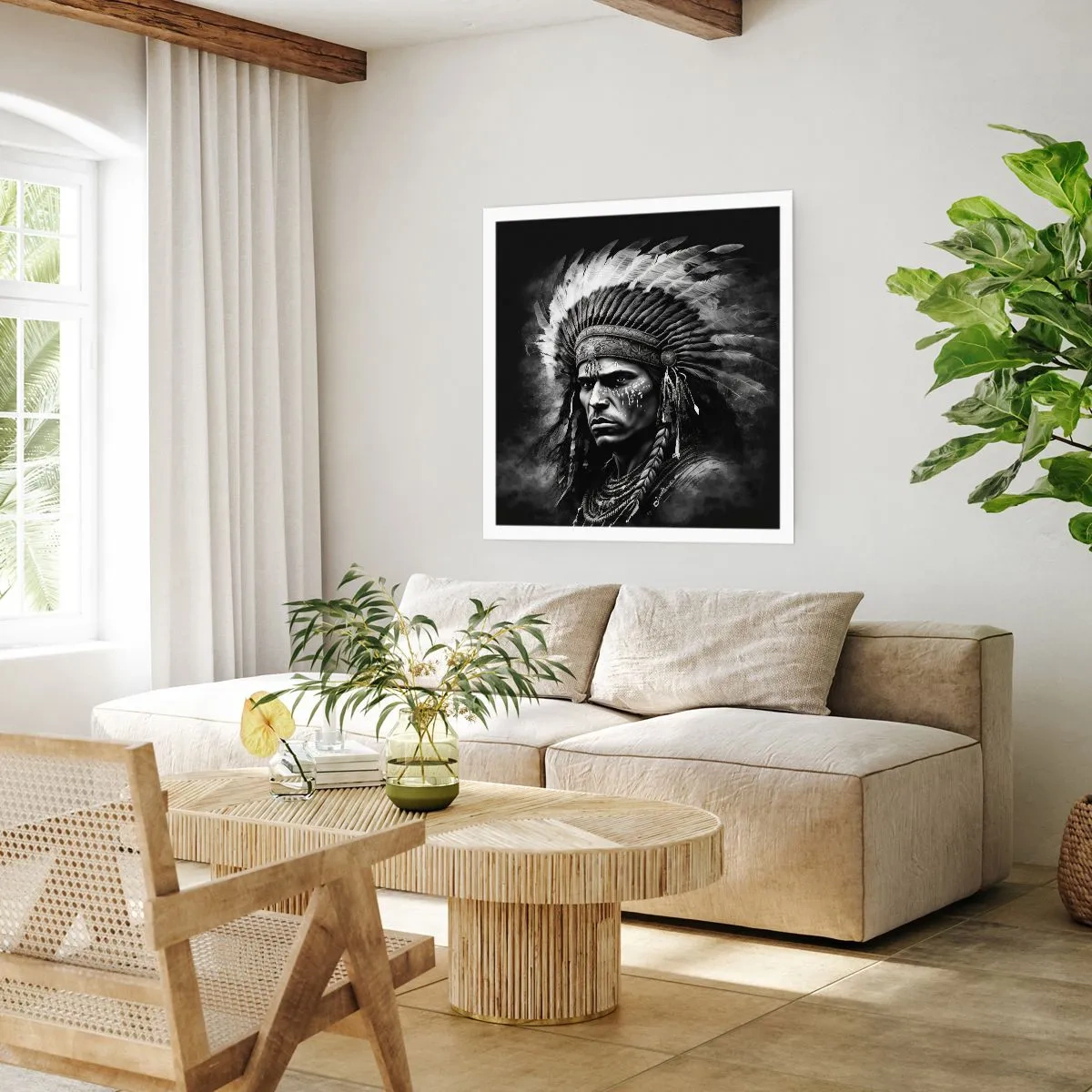 Poster - Chief and Warrior - 50x50 cm