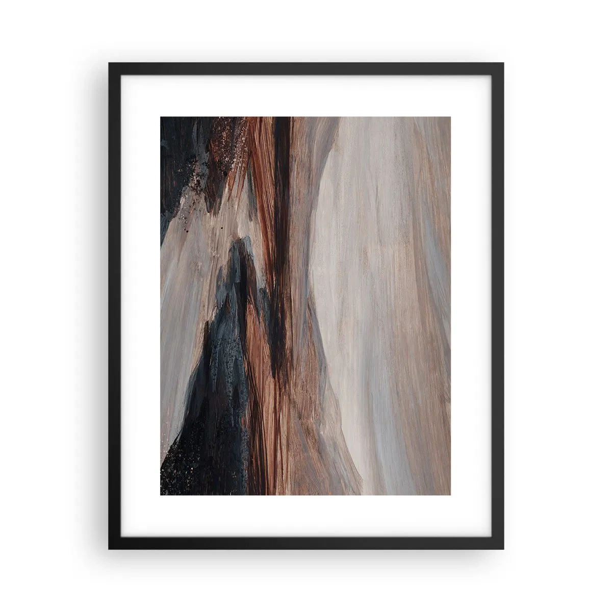 Poster in black frame - Quiet Valley - 40x50 cm
