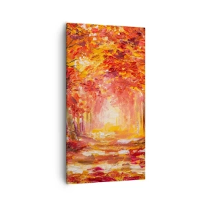 Canvas picture - Copper Forest - 55x100 cm