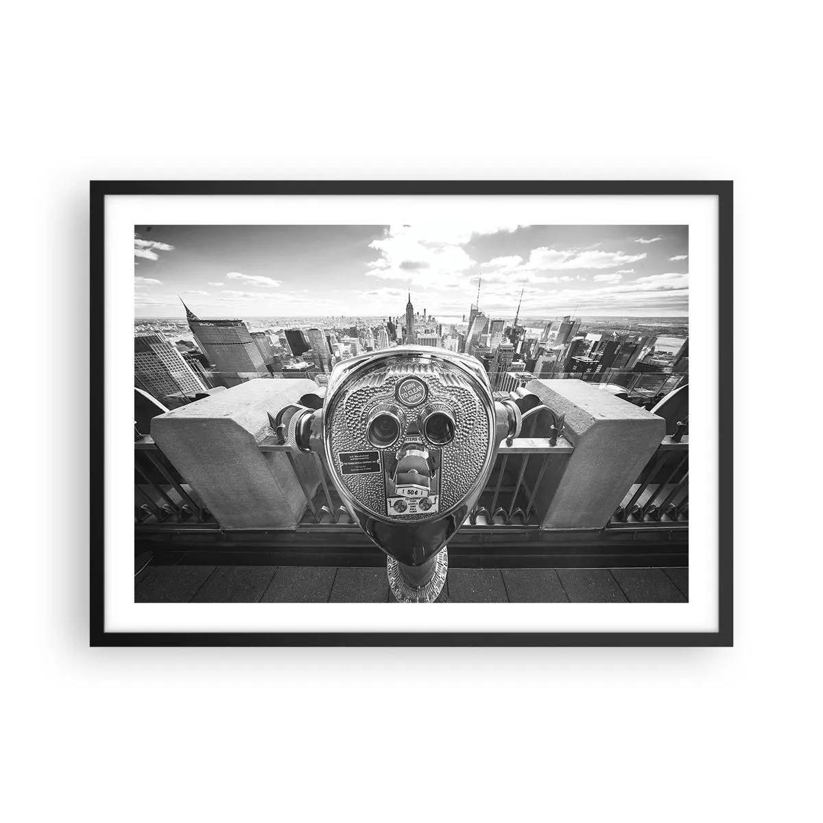 Poster in black frame - City of Cities - 70x50 cm