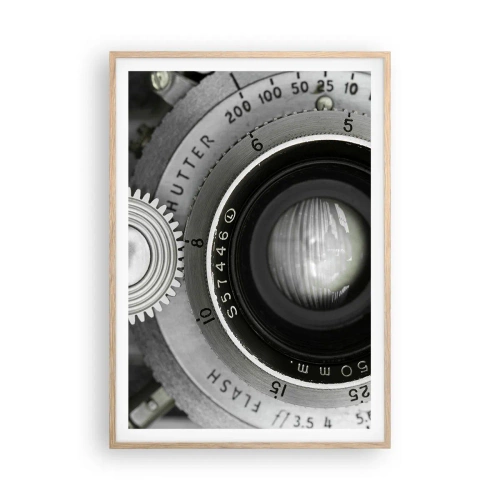 Poster in light oak frame - Tale about Hollywood - 70x100 cm