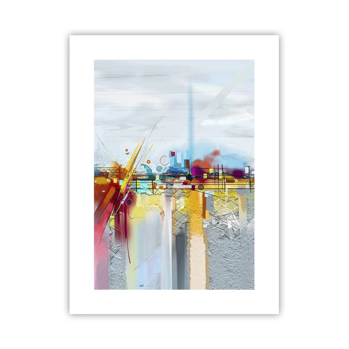 Poster - Bridge of Joy over the River of Life - 30x40 cm
