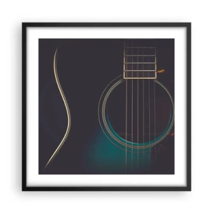 Poster in black frame - A Moment Before It Sounds - 50x50 cm