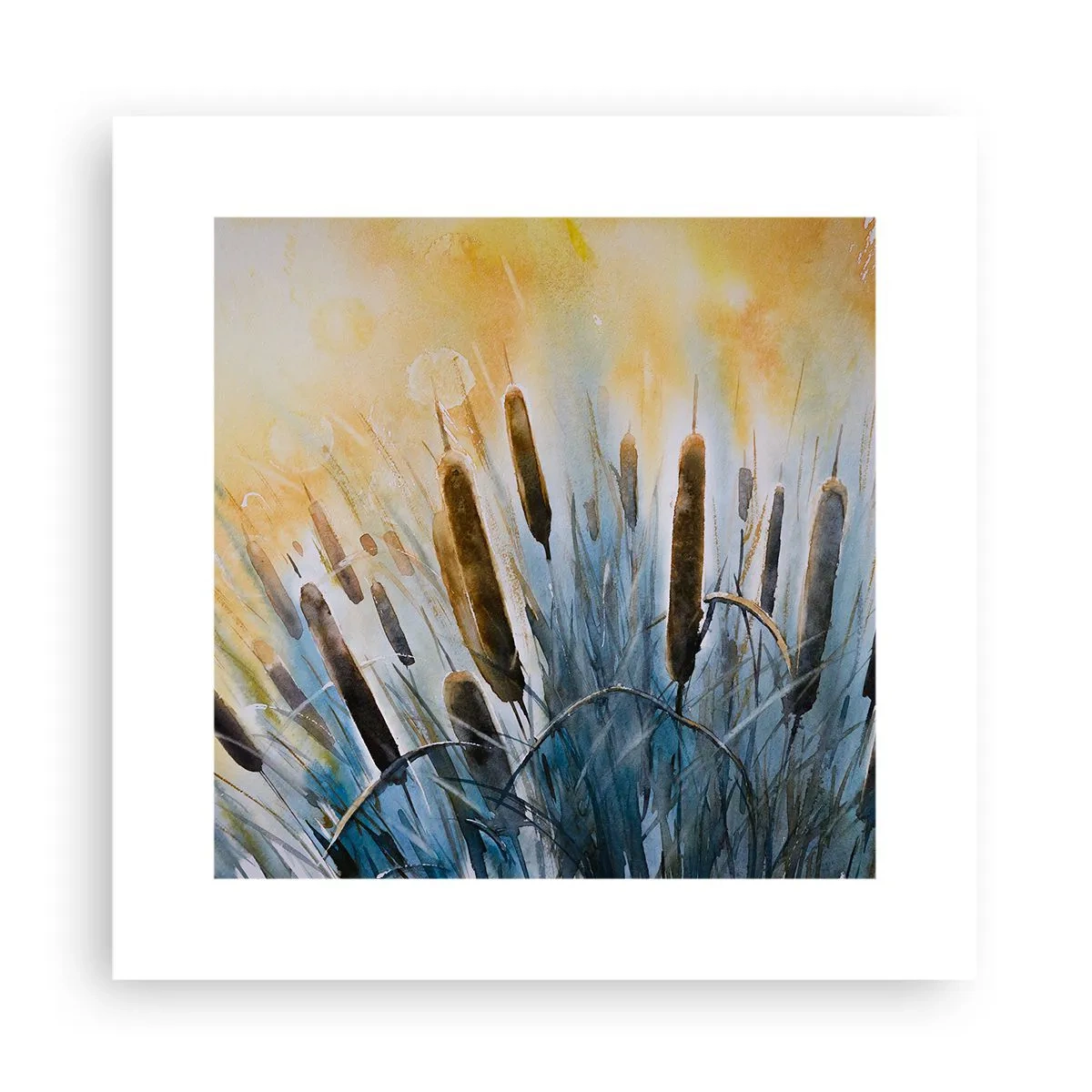 Poster - Coolness of Water, Heat of the Sun - 30x30 cm