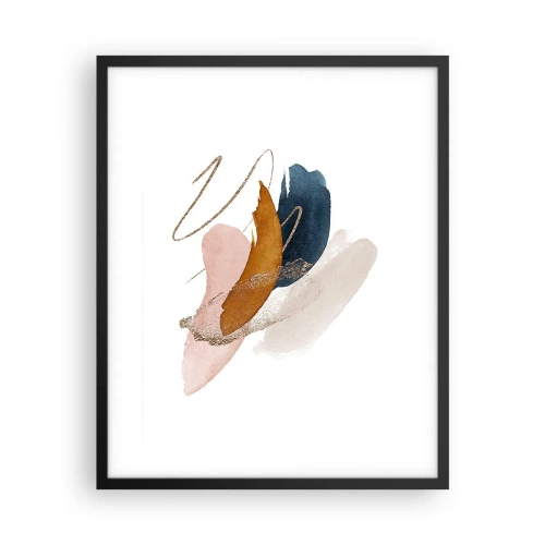 Poster in black frame - Composition with Wings - 40x50 cm