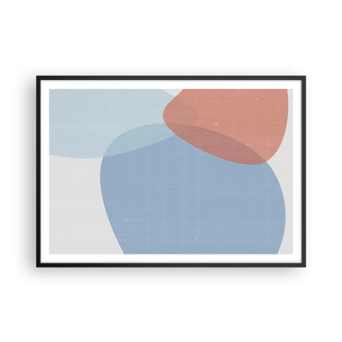 Poster in black frame - Pastel Relations - 100x70 cm