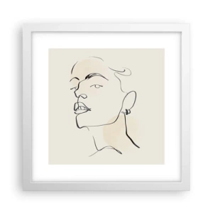 Poster in white frmae - Proud Look - 30x30 cm