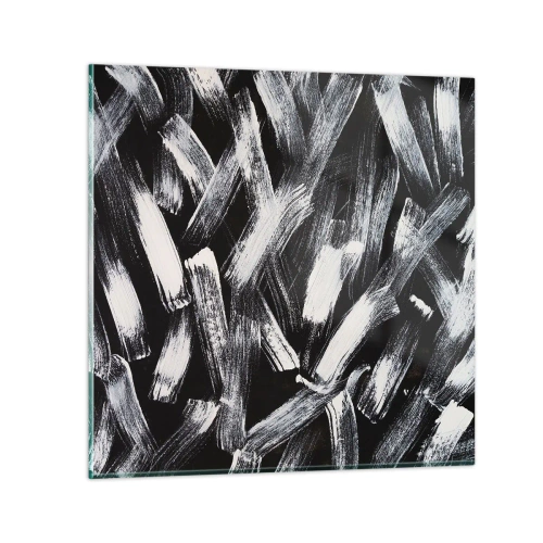 Glass picture - Abstract in Industrial Spirit - 30x30 cm