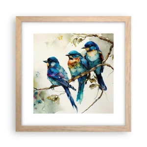 Poster in light oak frame - Is It Offended? - 30x30 cm