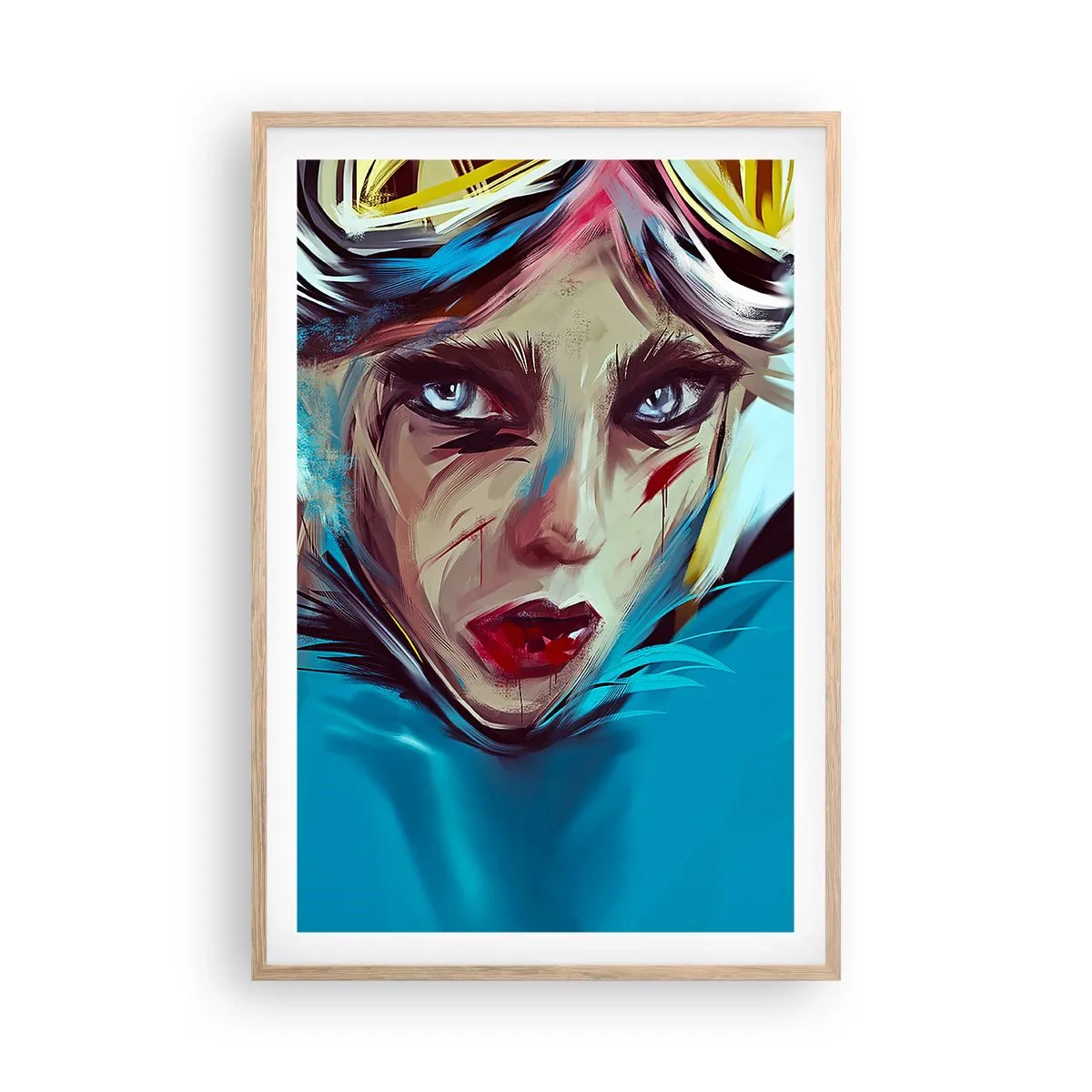 Poster in light oak frame - Road Mistress - 61x91 cm