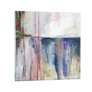 Glass picture - Colourful Impressions an Associations - 60x60 cm