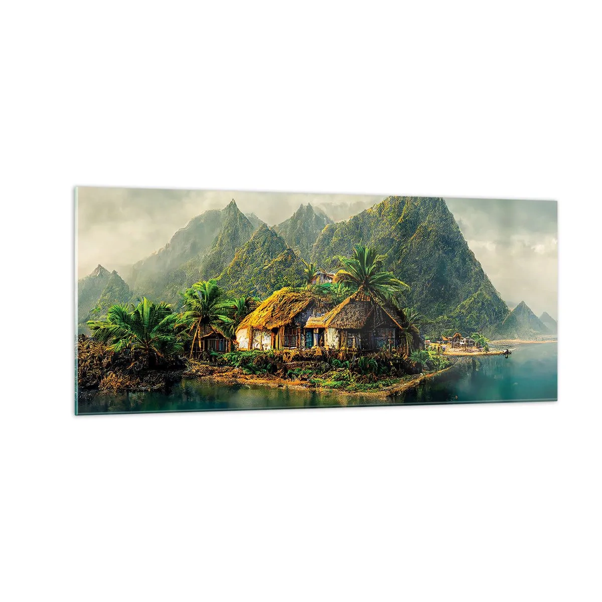 Glass picture - Tropical Paradise - 100x40 cm