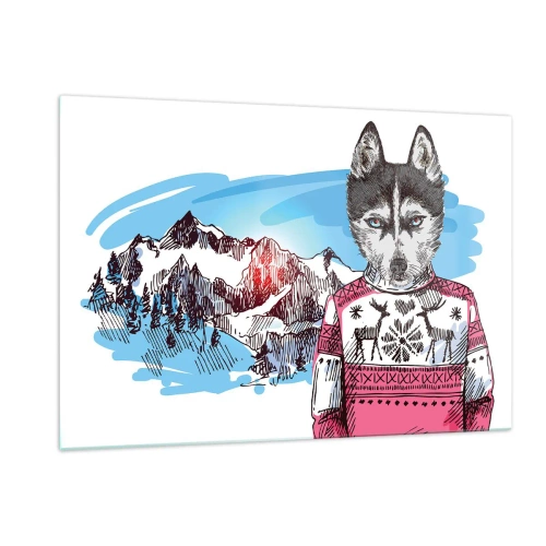 Glass picture - Wolf in Sheep's Skin - 120x80 cm