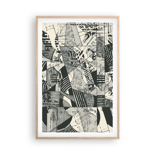 Poster in light oak frame - Dynamics of Contemporaneity - 61x91 cm
