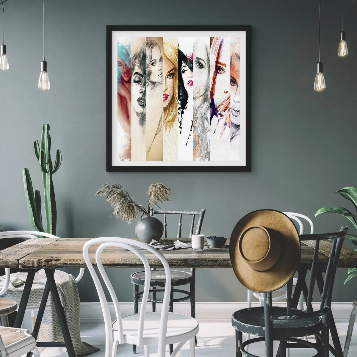 Poster in black frame - And It Is Always You - 60x60 cm