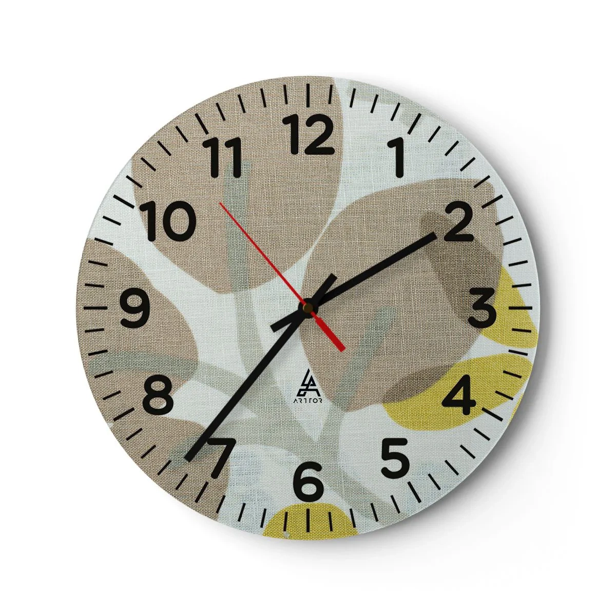 Wall clock - Clock on glass - Composition in Full Sunlight - 30x30 cm