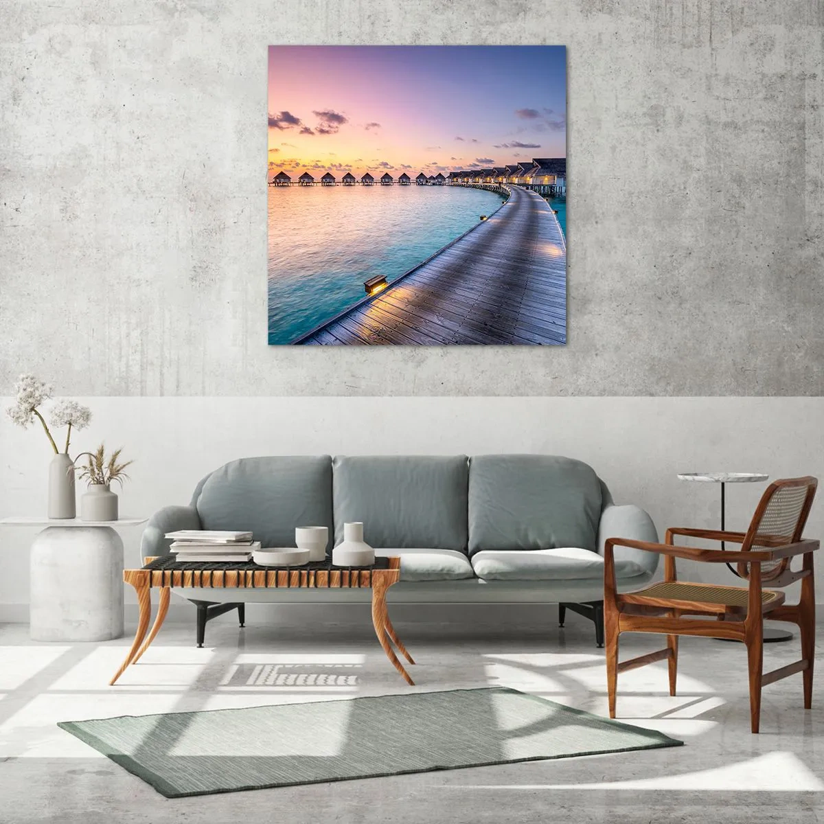 Glass picture - Holidays - Return to the Source - 50x50 cm