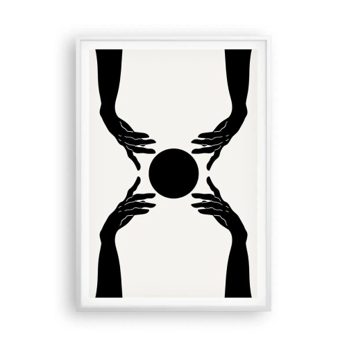 Poster in white frmae - Secret Sign - 70x100 cm