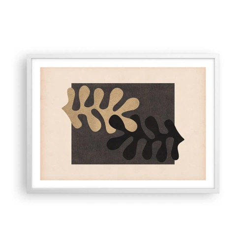 Poster in white frmae - Absence and Completion - 70x50 cm