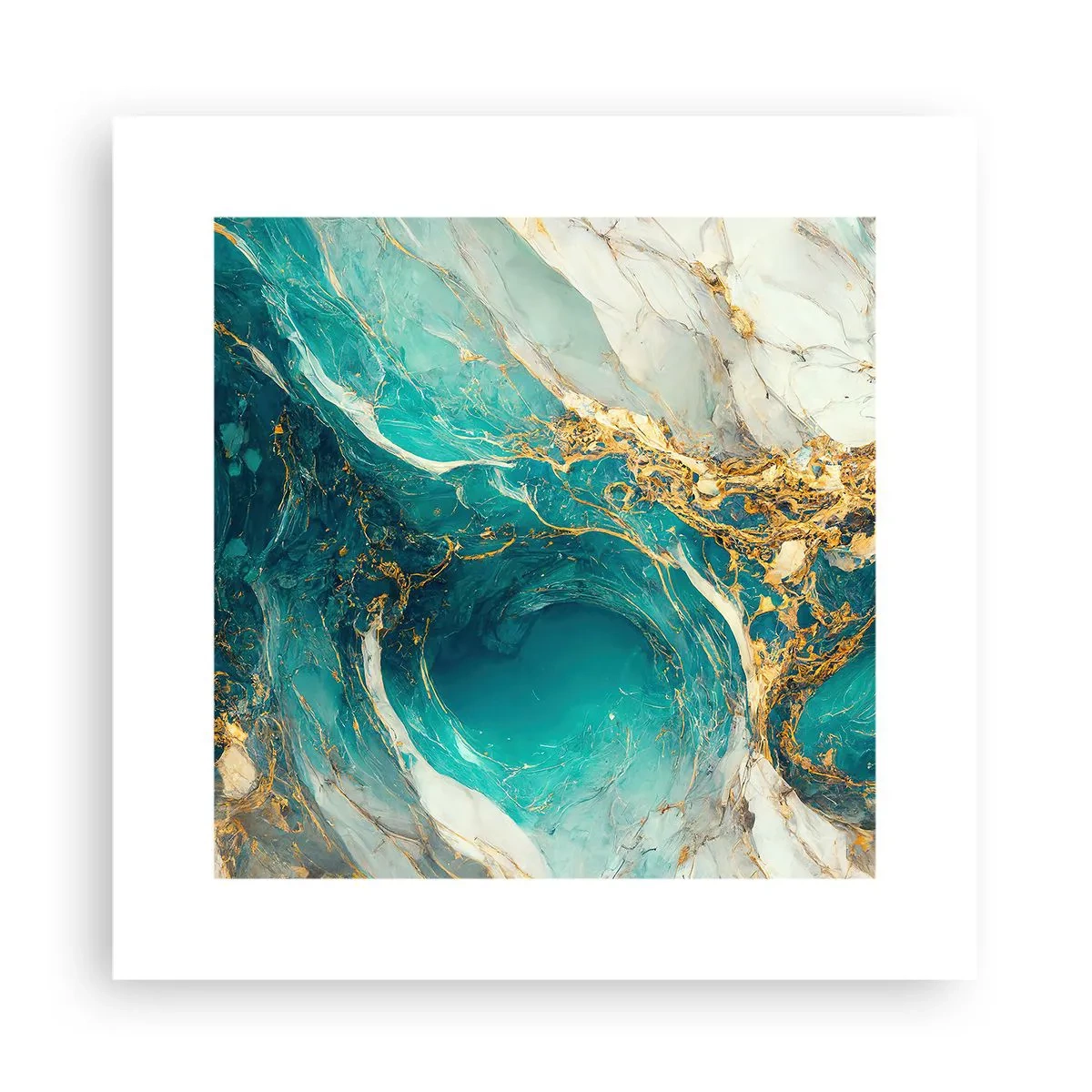 Poster - Composition with Veins of Gold - 30x30 cm