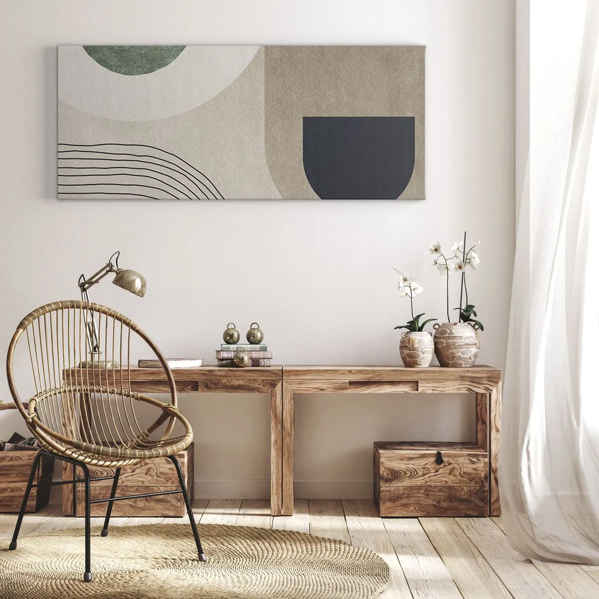 Canvas picture - Gentleness of an Oval - 100x40 cm