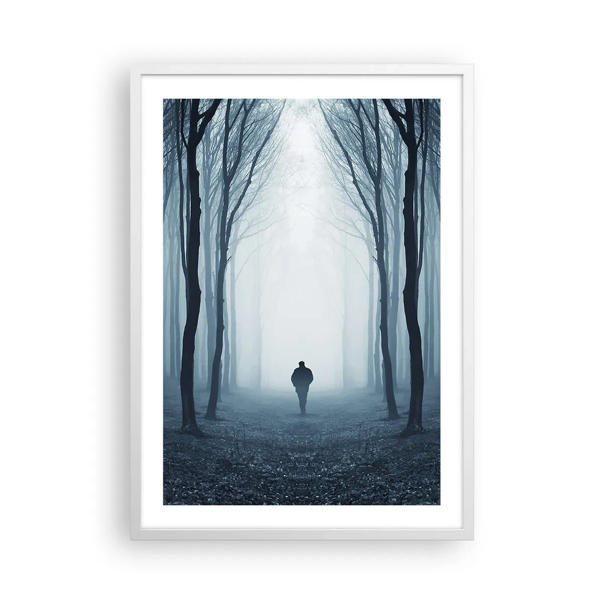 Poster in white frmae - And Everything is Straight and Bright - 50x70 cm