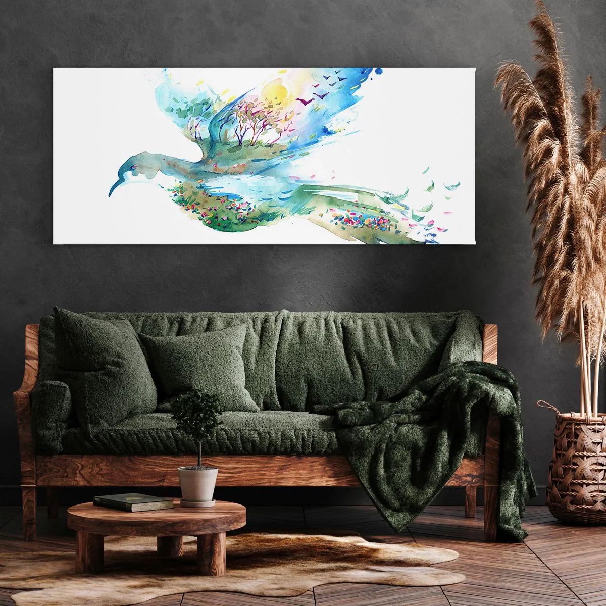 Canvas picture - On The Wings Of Nature - 120x50 cm