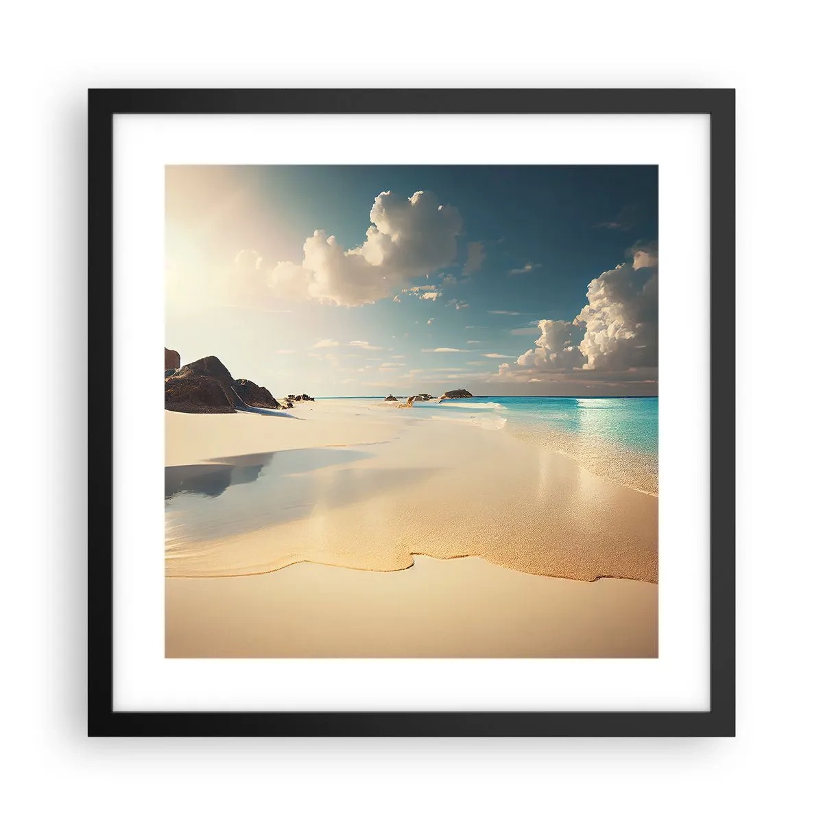 Poster in black frame - Dream Day - 40x40 cm