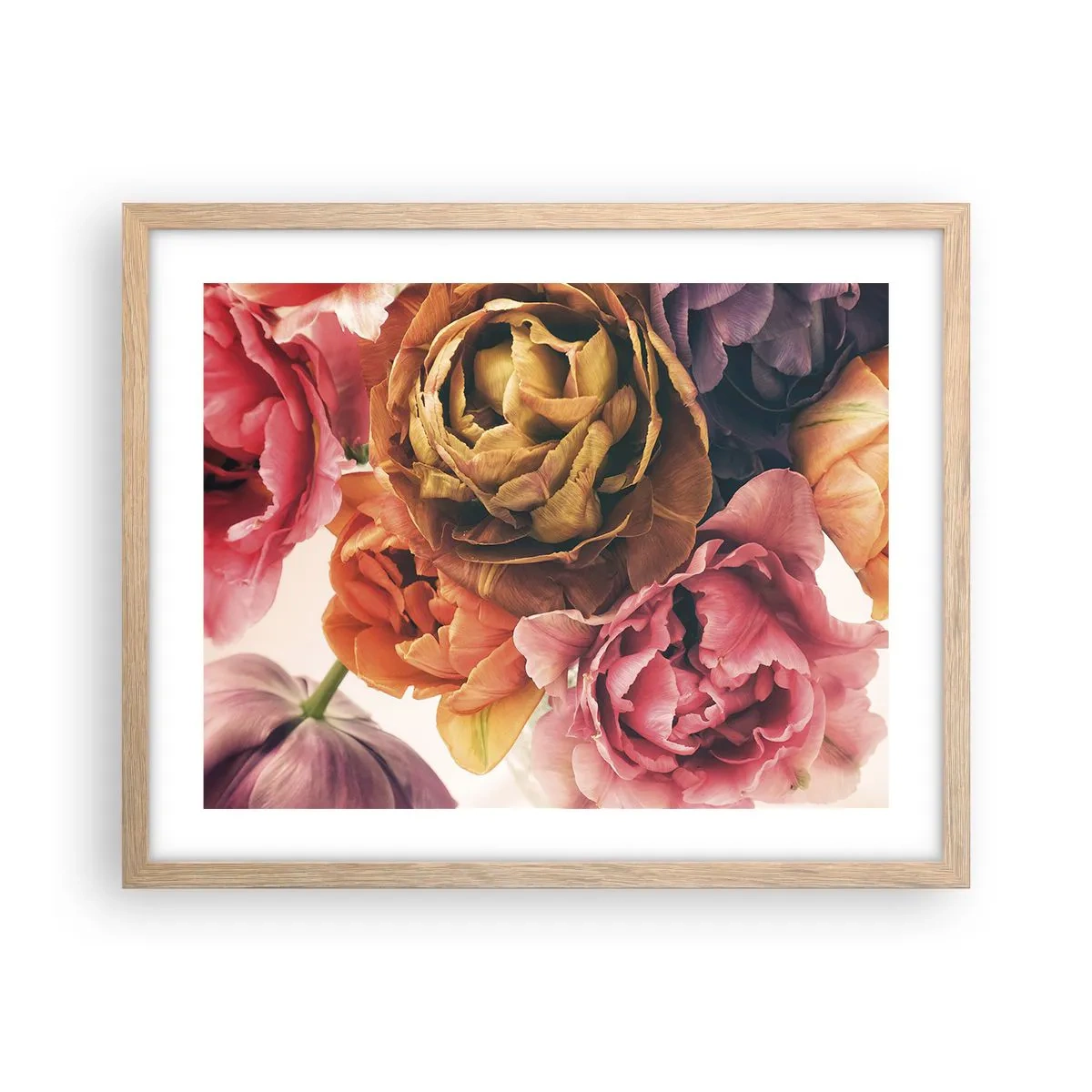 Poster in light oak frame - Celebration of Life - 50x40 cm