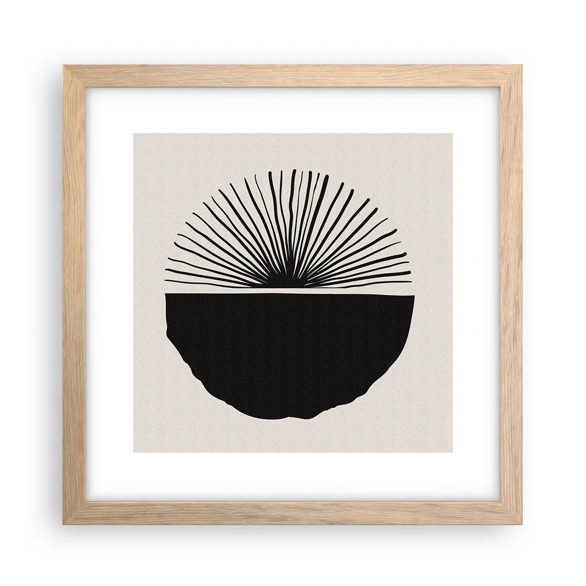 Poster in light oak frame - Fan of Possibilities - 30x30 cm