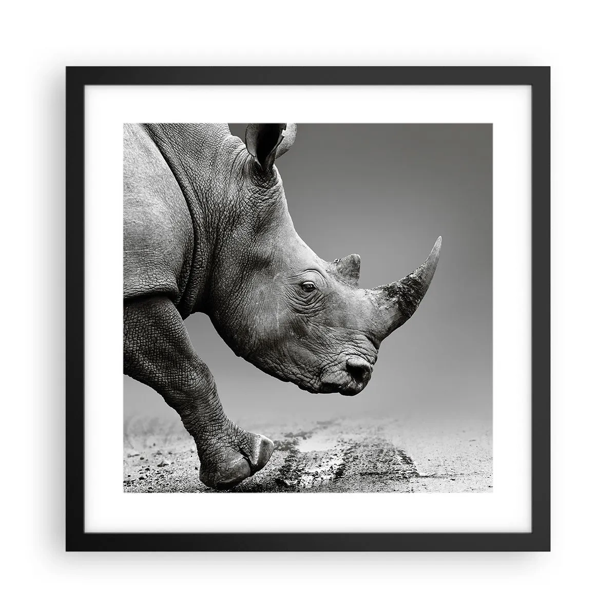 Poster in black frame - Uncontrolled Power - 40x40 cm