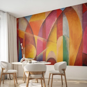 Photo Wallpaper Premium Canvas - Cathedral of the Sun - Abstraction, Piece, Modern Art - 400x280 cm