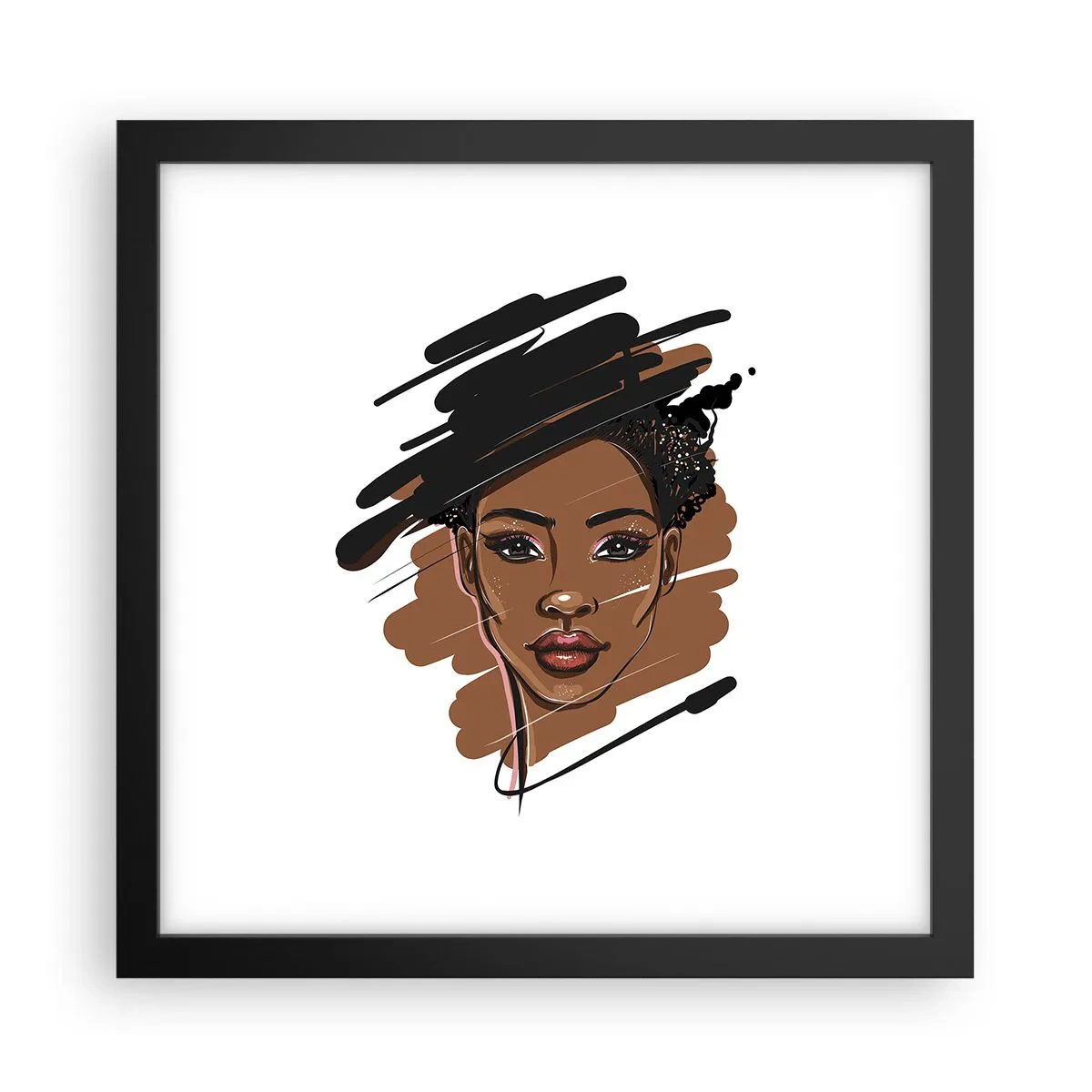 Poster in black frame - Sweet Like Chocolate - 30x30 cm