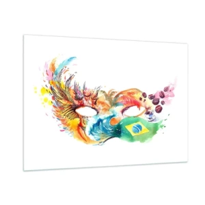 Glass picture - Brasil Welcomes with Smaba - 100x70 cm