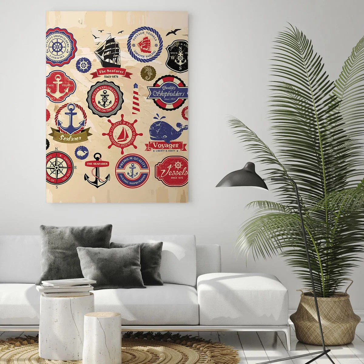 Glass picture - Brotherhood of Yachts - 80x120 cm