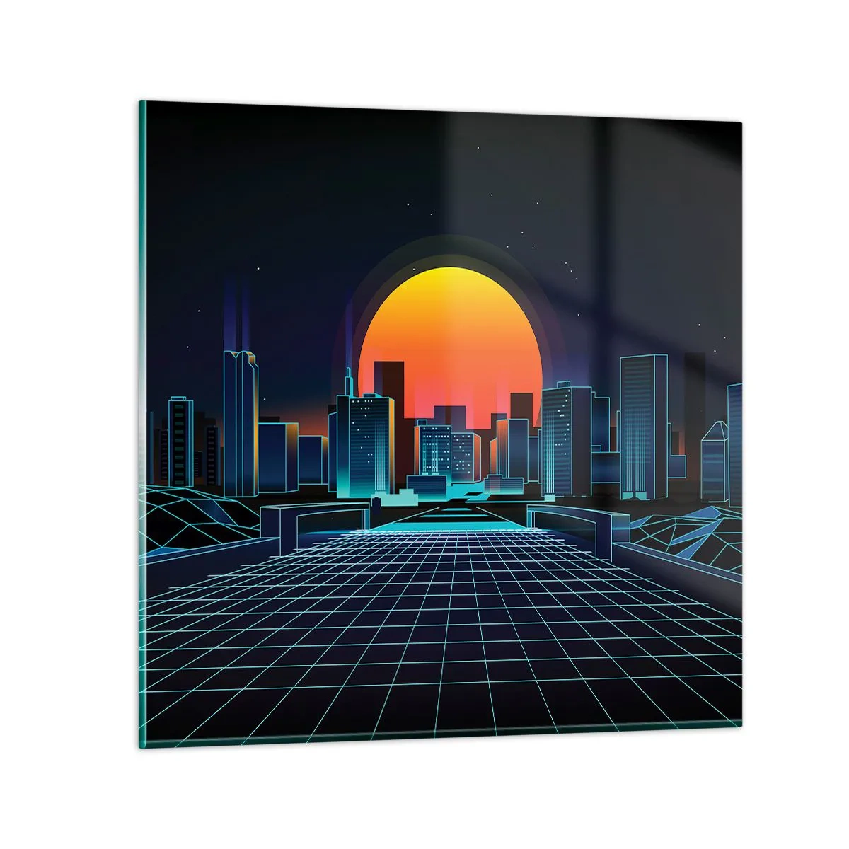 Glass picture - You Wanna Go Back to Reality? - 30x30 cm