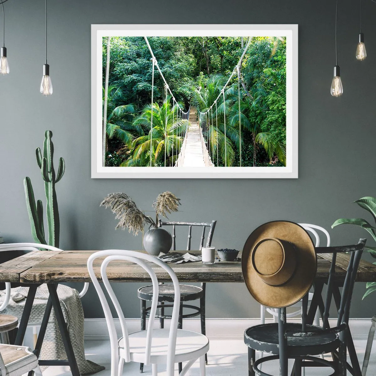 Poster in white frmae - Welcome to the Jungle! - 50x40 cm