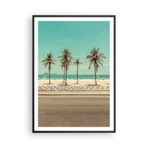 Poster in black frame - By the Beach - 70x100 cm