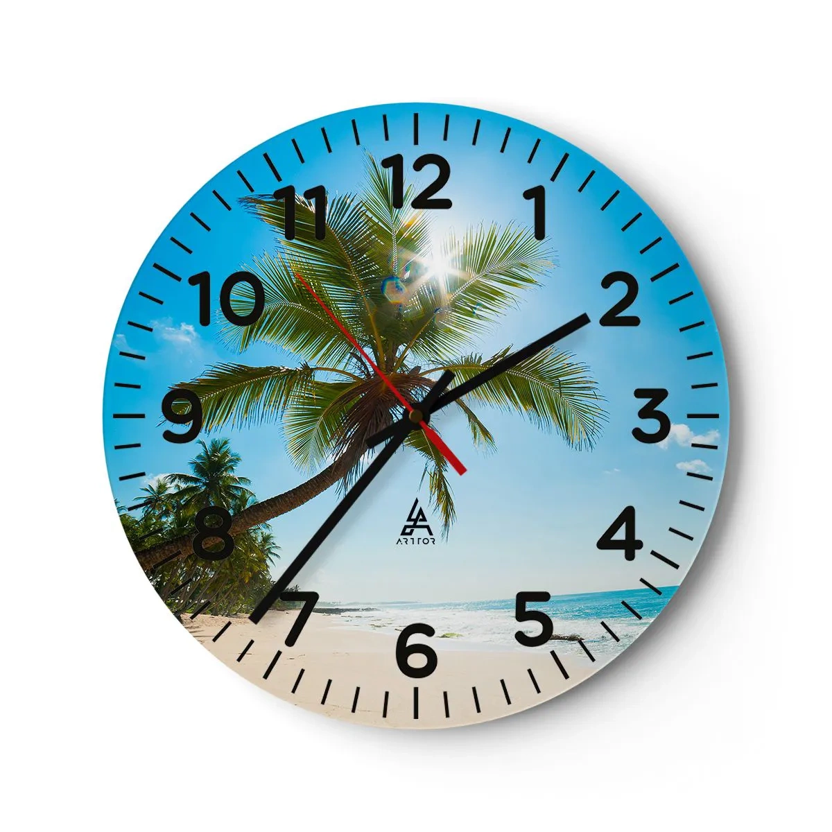 Wall clock - Clock on glass - Do Not Show to Anyone - 30x30 cm