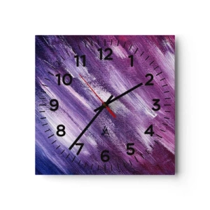 Wall clock - Clock on glass - When a Sunny Wind Is Blowing - 30x30 cm