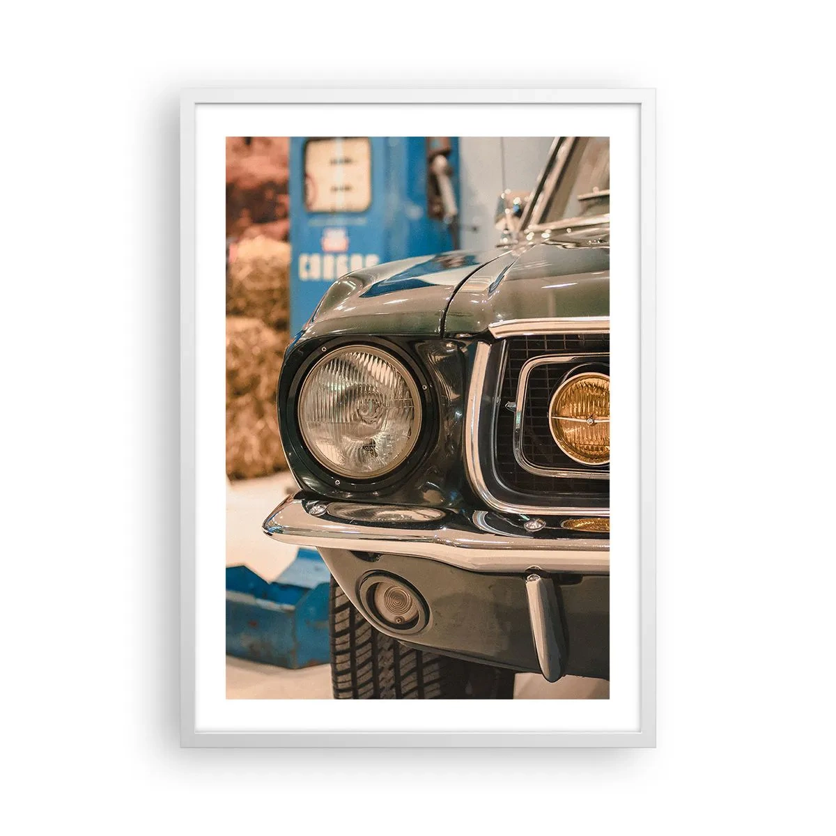 Poster in white frmae - Encounter with the Legend - 50x70 cm