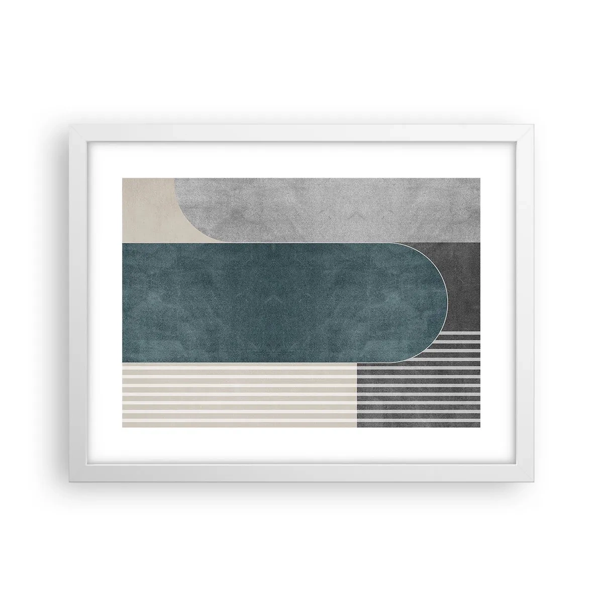 Poster in white frmae - Levelled Composition - 40x30 cm