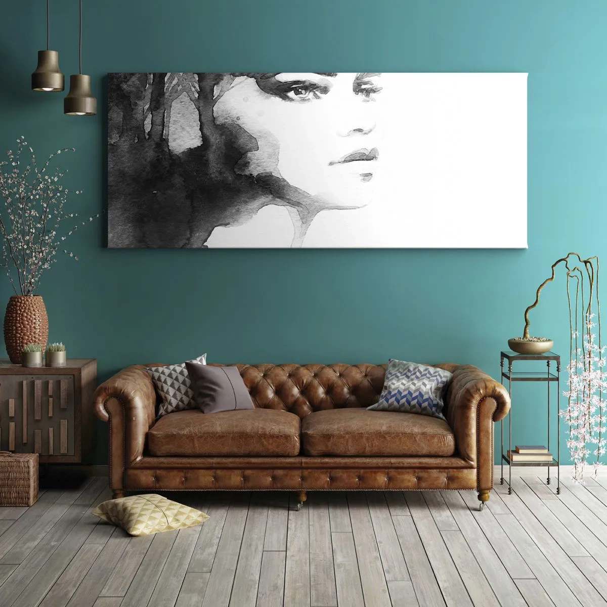 Canvas picture - Created from Mystery and Mist - 90x30 cm