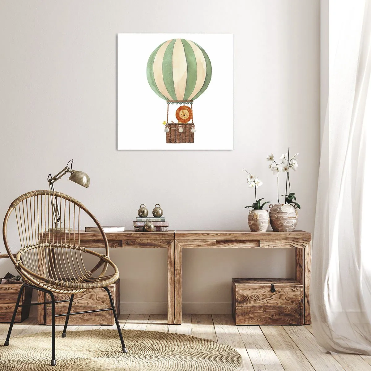 Canvas picture - Leon's Adventures - 60x60 cm