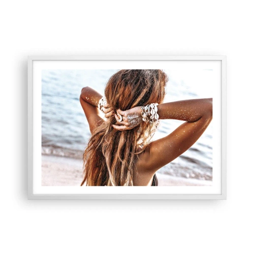 Poster in white frmae - Sister of Water and Sun - 70x50 cm
