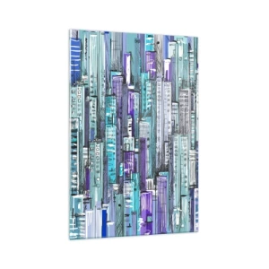 Glass picture - Blue as the Sky - 70x100 cm